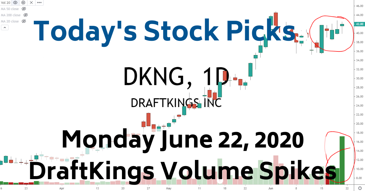 Best Stock Picks Today 62220 DKNG Stock