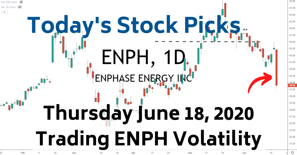 ENPH Stock 6-18-20 Best Stock Picks Today