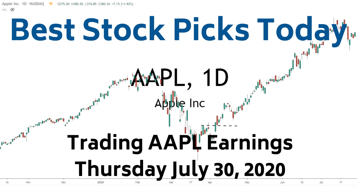 AAPL Apple Inc Earnings 7-30-20 Best Stock PIcks Today