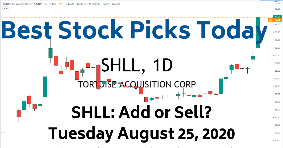 Best Stock Picks Today SHLL Stock 8-25-20