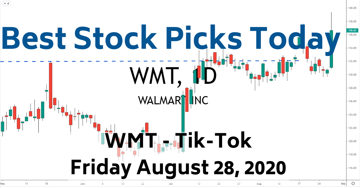 Best Stock Picks Today WMT Tik Tok News 8-28-20