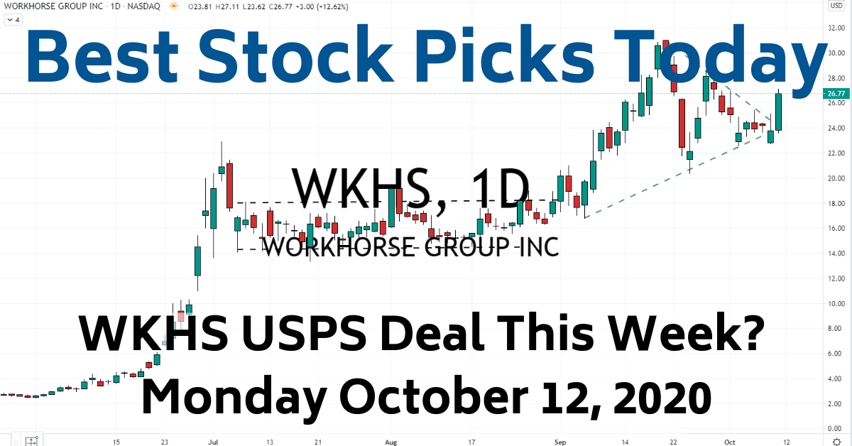 Best Stock Picks Today WKHS USPS 101220