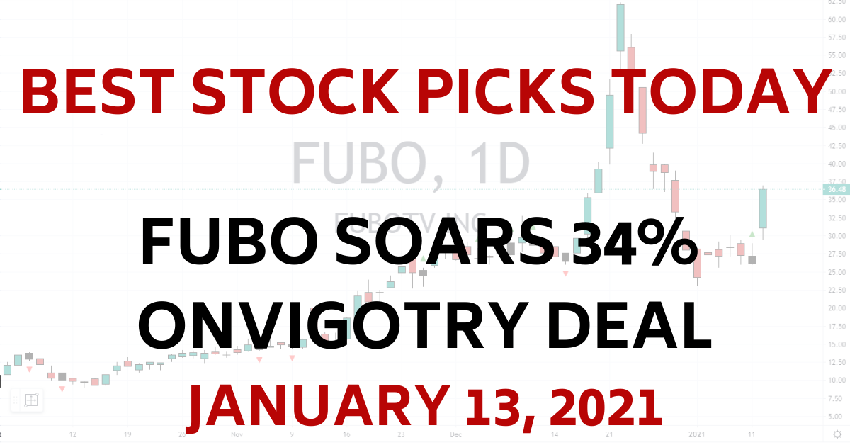 Best Stock Picks Today FUBO Vigotry Deal 1-13-21