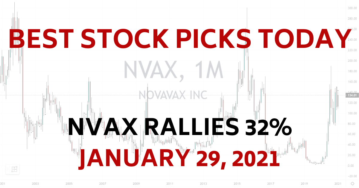 Best Stock Picks Today NVAX Novavax 1-29-21