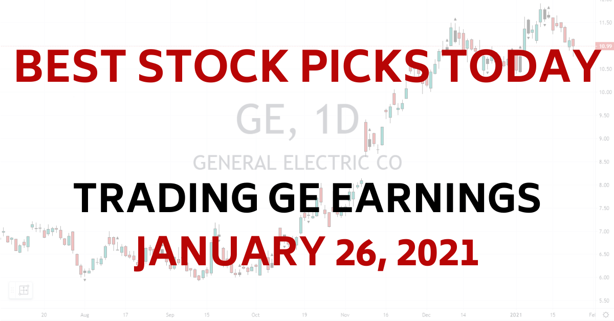 Best Stock Picks Today Trading GE Earnings 1-25-21