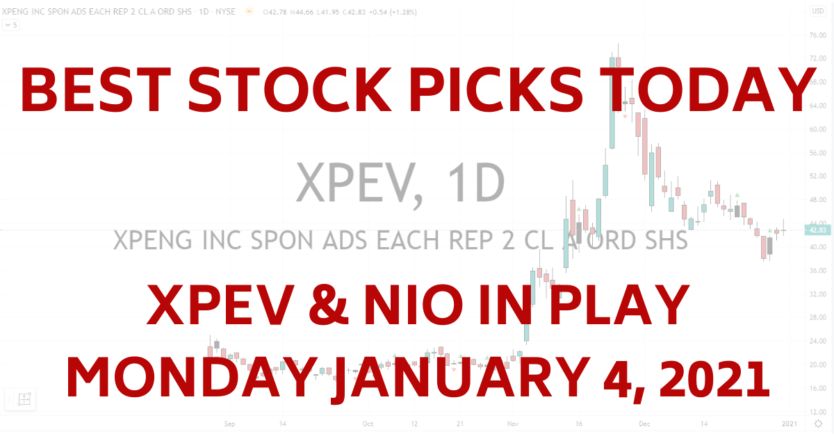 Best Stock Picks Today XPEV NIO 1-4-21