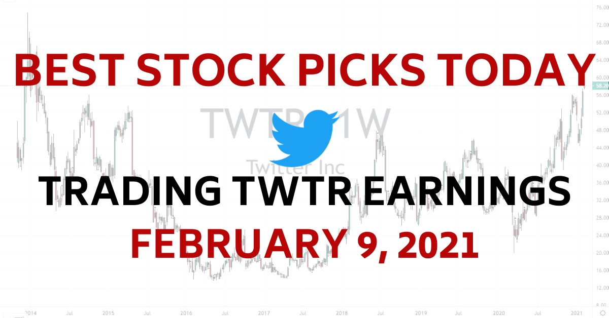 TWTR Twitter Earnings Best Stock Picks Today 2-9-21