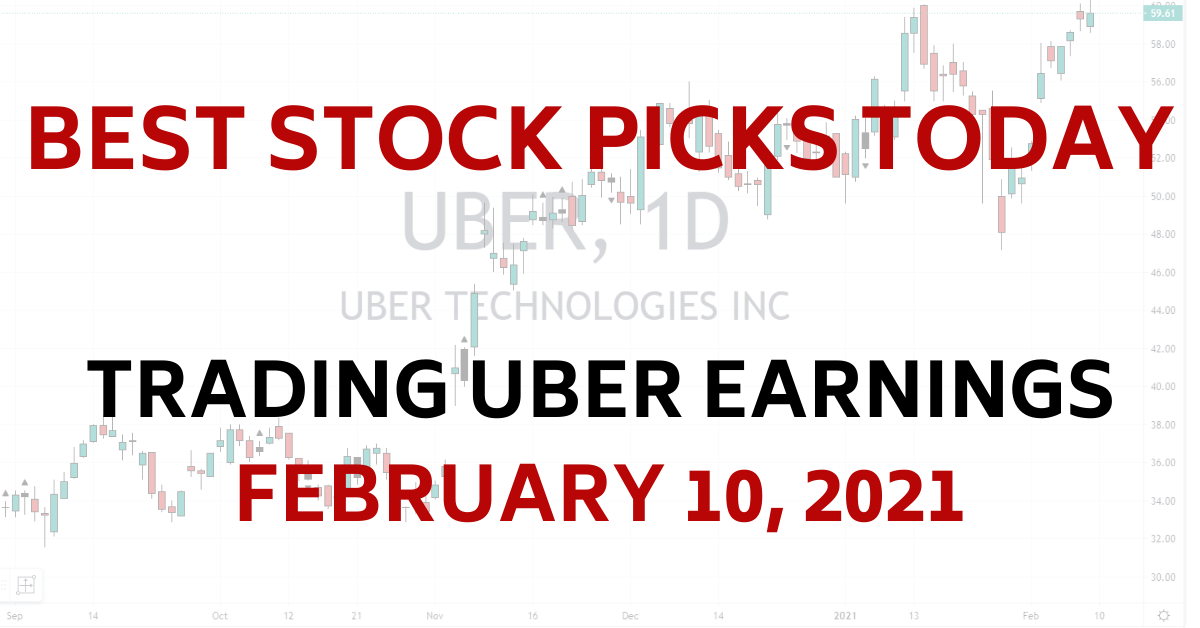 UBER earnings Trade Best Stock Picks Today 2-10-21